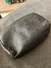 Neceser de viaje multifunción para mujer, bolsa de maquillaje geométrica, impermeable, portátil, organizador de artículos de tocador, novedad