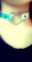 Chokers Necklace Collar Punk Heart-Chocker Women for Buckle