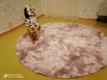 Round Rug Carpets Living-Room-Decor Modern-Mats Bedroom Faux-Fur Fluffy Shaggy-Area Long