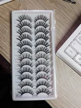 5/8/12 pares 3D pelo de visón pestañas falsas hecho a mano pestaña larga Natural Wispy pestañas tupidas reutilizable extensión de pestañas postizas