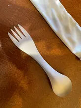 Titanium Spoon Tableware Fork Ultralight Tito Outdoor Camping Picnic Pure