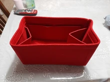 Bolsa de fieltro de alta calidad, organizador de viaje, bolsa interior, almacenamiento de bolsas cosméticas portátil, bolso de mano de maquillaje