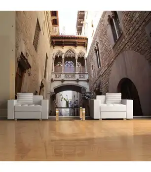 

Photo Mural-Barcelona Palau generalitat in gothic Barrio