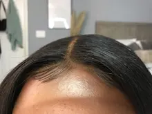 Celie-extensiones de pelo brasileñas con encaje de malla, accesorio capilar liso de Color negro 150% Natural con cierre de malla, 5x5 HD