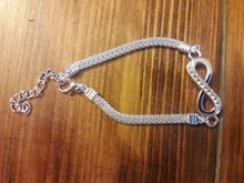 Pulsera Infinity con diamantes de imitación para hombre y mujer, joyería