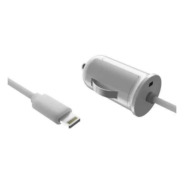 Автомобильное зарядное устройство 1а Lightning белый