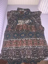 INCERUN-Camisa hawaiana de manga corta para hombre, dibujo étnico, blusa suelta informal Vintage para playa, Camisa Masculina de talla grande 2021