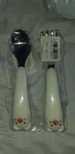 Baby Feeding Fork Spoon-Set Tableware Utensil Cutlery Training-Spoon Kids Cute Abs-Handle