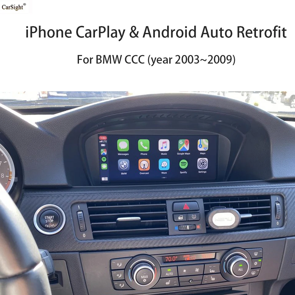 2021 Новый беспроводной CarPlay Android авто для BMW 1 3 5 6 7 X серии после 2008 года с Idrive Professional