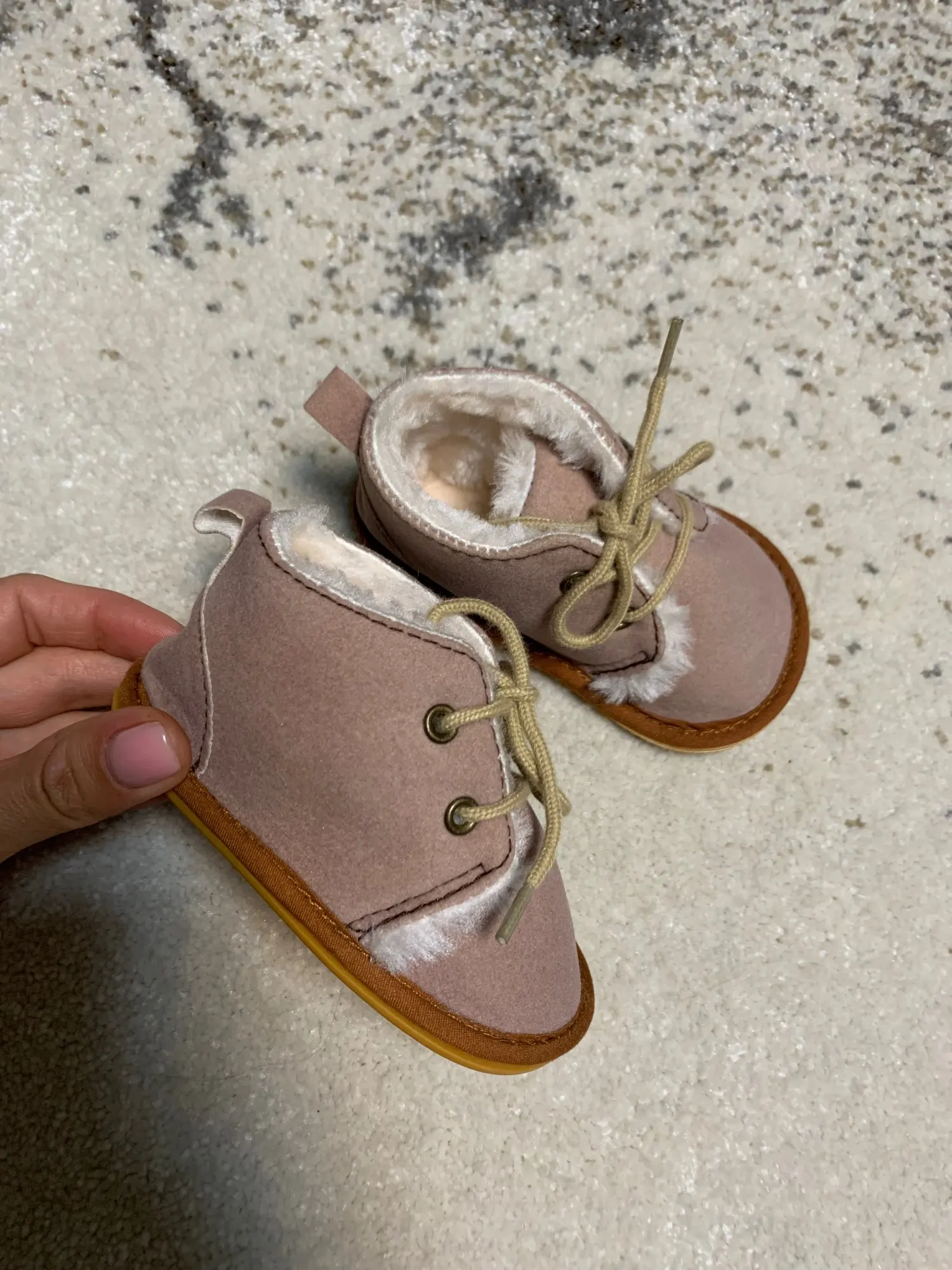 New Snow Baby Booties Shoes Baby Boy Girl Shoes Crib Shoes Winter Warm Cotton Anti-slip Sole Newborn Toddler First Walkers Shoes photo review