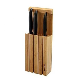 

4 holes bamboo knife holder knife block