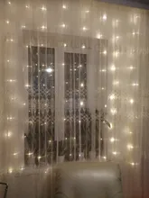 Light USB Window-String-Lights Led Curtain Remote-Control Party-Decoration Fairy-Christmas-Garland