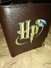 HP-cartera de piel sintética con estampado de bola para hombre, tarjetero pequeño plegable, color negro, 2021