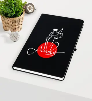 

Personalized Attorney Themed Black Notebook-11