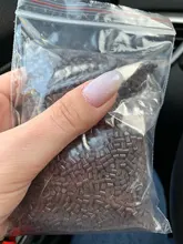 Pegamento de Italia de 100g queratina gránulos de pegamento cuentas granos extensiones de cabello marrón color de pelo pegamento cuentas