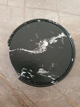 Marble Coaster Cup-Mat Table-Pad-Holder Clean-Placemats Coffee Round Drink 6PCS To Easy