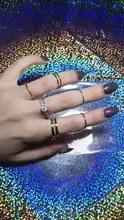 10 Pcs/Set 2020 Fashion Simple Design anillos Vintage Gold Silver Color Joint Rings Sets