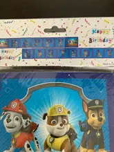 Decoración de fiesta de cumpleaños de la patrulla canina para niños, Tarjeta para pastel, fruta, suministros de fiesta de cumpleaños, juguetes de la patrulla canina