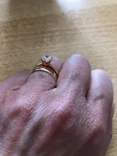 Anillos de Compromiso de boda para mujer, de Color plata joyería femenina, anillo de circonia de 6 capas con piedra, joyería al por mayor R013