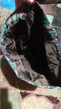 Mochila de nailon con cordón para mujer, de gran capacidad con estampado Floral morral, perfecto para compras y Fitness