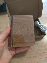 Table-Lamp Desk Led-Book Night-Light Wooden Magnetic Home-Decoration Foldable Creative