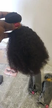 Extensión de pelo rizado Afro para mujeres negras, cabello humano Remy de 8-20 pulgadas, Color Natural, Janin, gran oferta