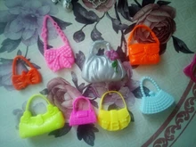 Random 1 Set Doll Accessories for Barbie Doll Shoes Boots Mini Dress Handbags Crown Hangers