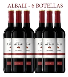 VIÑA ALBALI - VINO TINTO CRIANZA D.O. VALDEPEÑAS - PACK 6 BOTELLAS 0.75 L - RED WINE - ESPAÑA - VALDEPEÑAS