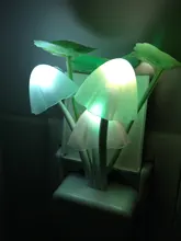 Luminaria-Lamp Mushroom Night-Light Us-Plug LED Induction-Dream Novelty Fungus 220V EU