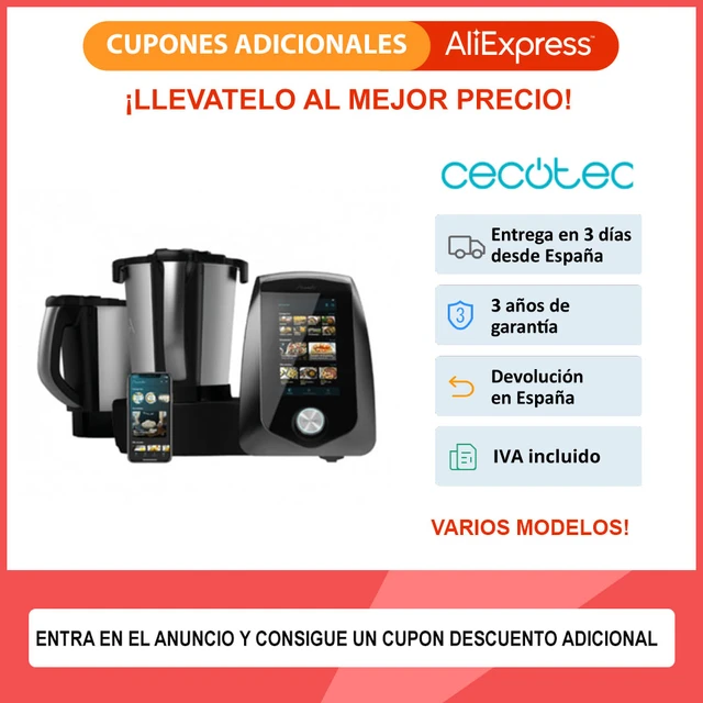 Cecotec Kitchen Robot Mambo 8090 - 8590 - 9090 - 9590 - 10070 - 10090 -  12090 App. Digital Screen. + 30 Functions. Mambomix. Bathroom Scale -  Kitchen Robot - AliExpress