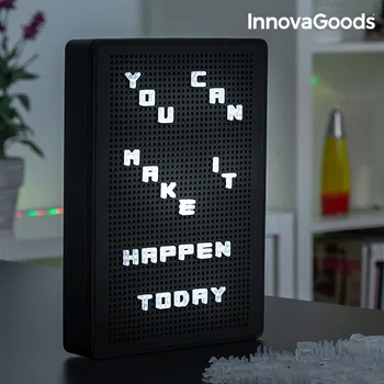 

InnovaGoods blackboard perforated to insert LED letters InnovaGoods