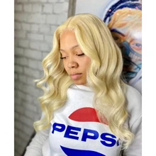 613 peluca Frontal de encaje 30 32 pulgadas 13x4x1 parte de encaje Peluca de la onda del cuerpo brasileño rubia peluca con malla Frontal de cabello humano para las mujeres 180 de densidad