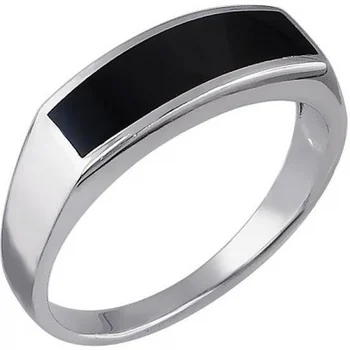 

Esthete ring with 1 Onyx in silver
