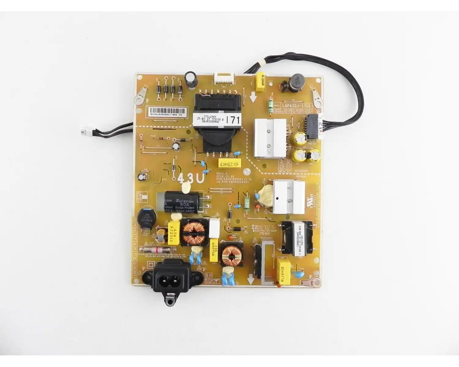 Power supply lgp43dj-17u1 for LG 43uj634v |