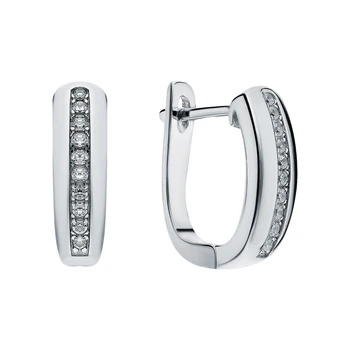 

Silver earrings with cubic zirconia sunlight sample 925