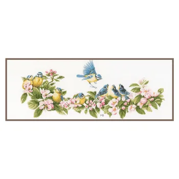 

Pn-0173176 set for embroidery lanarte 'лазоревки and color' 61*26 cm