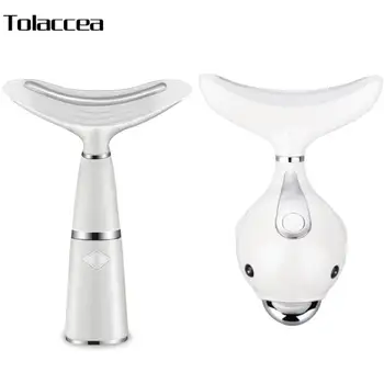 

Remove Double Chin Neck Device LED Photon Heating Therapy Anti-Wrinkle Neck Care Tool Vibration Skin Lifting Tightening Massager