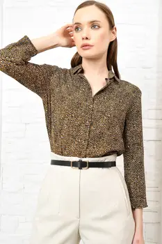 

Trend Alacati Style Women Multi Patterned Crep Shirt ALC-X3470