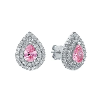 

Silver earrings with cubic zirconium sunlight sample 925