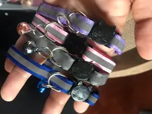 Necklace Cat-Accessories Cats-Bells-Collars Reflective Adjustable Buckles Fashion Nylon