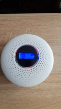 Alarma Digital de humo de Gas 2 en 1, Detector de monóxido de carbono de Co, Sensor de advertencia de voz, protección de seguridad para el hogar, alta sensibilidad