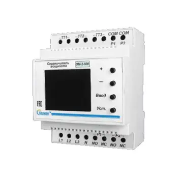

Power limitation relay with RS485 output polygon ом-2-500и