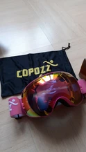 COPOZZ-Gafas de esquí de doble capa para hombre y mujer, máscara de esquí grande antiniebla, UV400, gafas de Snowboard, GOG-201 Pro
