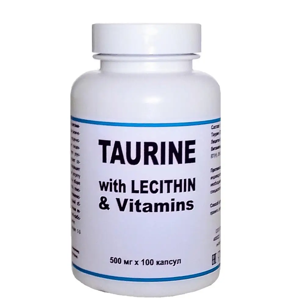 Таурин с Лецитином и Витаминами (Taurine with Lethitin and Vitamins) 100 кап |