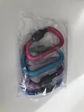 Kit de mosquetones para camping, herramienta de aluminio para supervivencia, gancho para escalada, campamento, exteriores, montañismo, GYH, 4 unidades