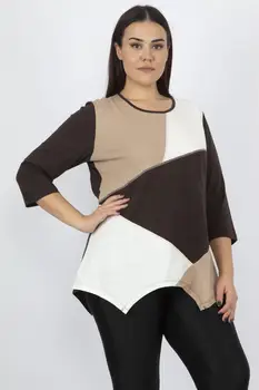 

Sans Textile Women 'S Mink Color Blouse 65 N15566