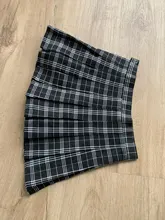 Falda plisada de cintura alta para mujer, faldas a cuadros, estilo Preppy, para baile