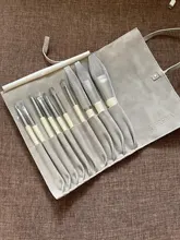 Zoreya marca pelo sintético suave sombra de ojos cepillo mango blanco mezcla rubor labio polvo resaltador maquillaje brochas Set 10 piezas