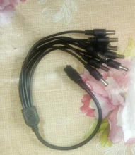 Divisor de energía DC cable para la seguridad de cctv conector de adaptador macho DC hembra a 2/3/4/5/8 adaptador de Cable divisor de conector