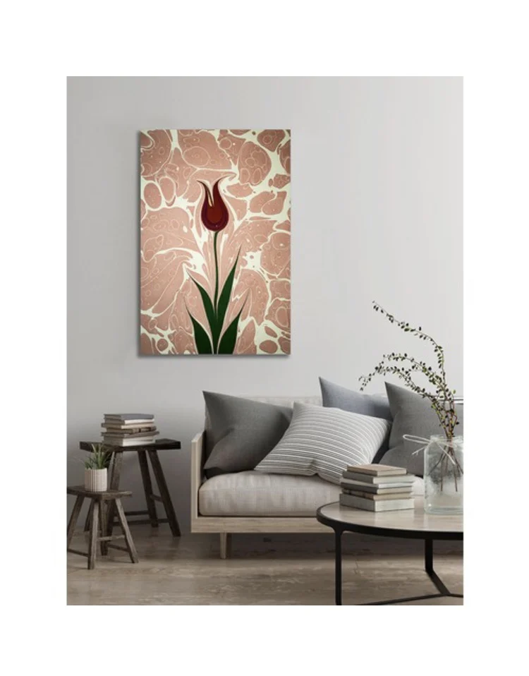 Турецкая Wall Art Эбру Живопись Тюльпан Живопись Искусство Холст Картины Ислам Турецкая Арабская Каллиграфия Современное Искусство Стены Живопись Холст Исламский Декор Исламская Стена Искусства Цифровая Печать Картина
